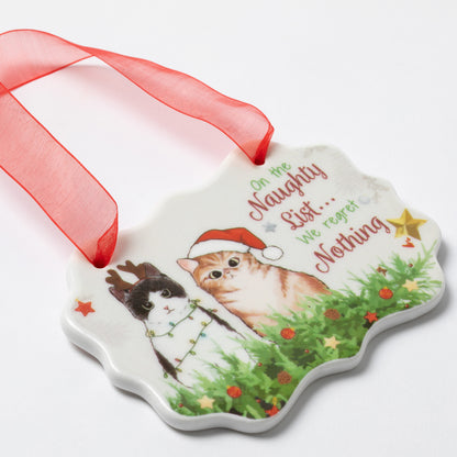 Naughty List Christmas Ornament