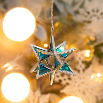 Glass Moravian Star Ornament | Fair Trade