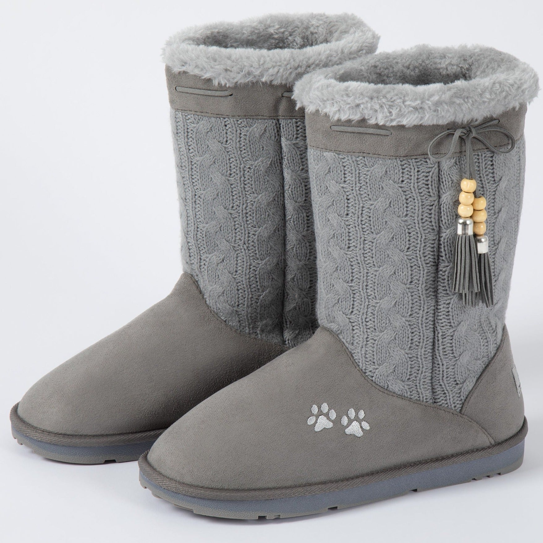 Boots with paw shops prints