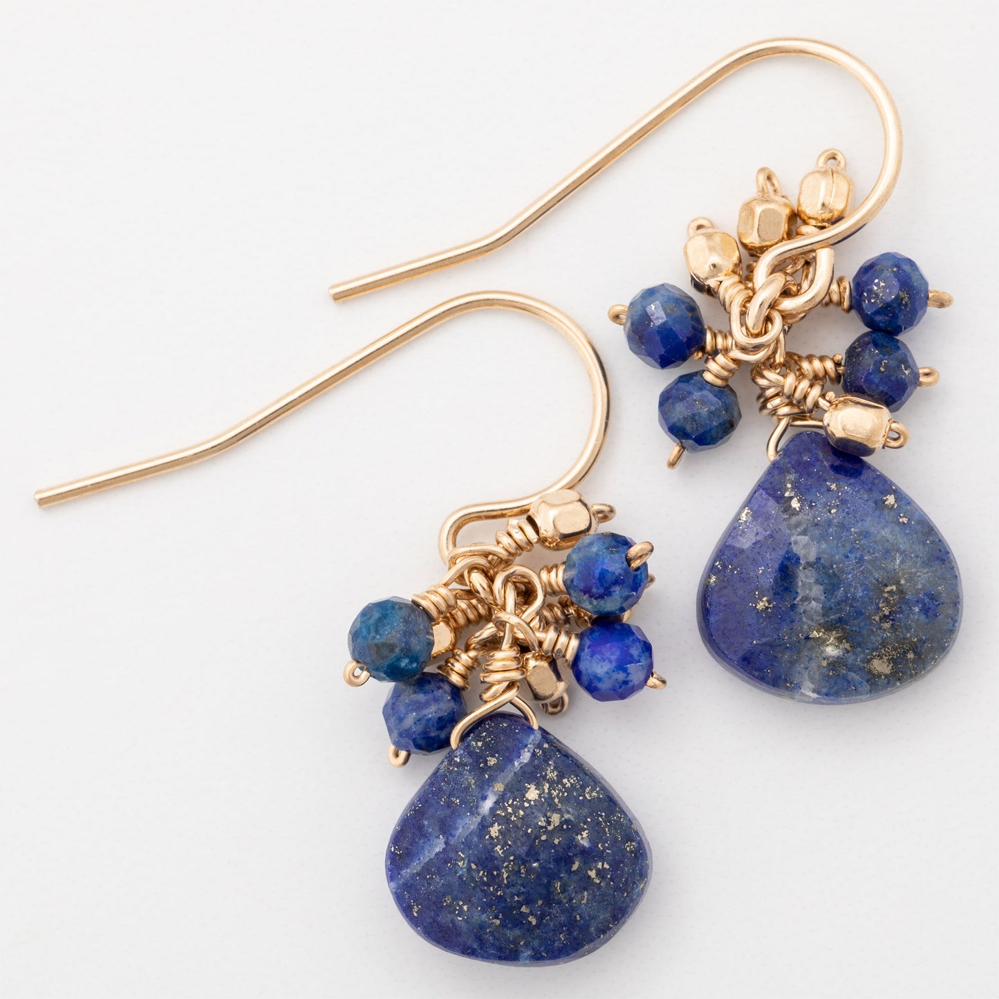 Faceted Gemstone Gold Filled Earrings