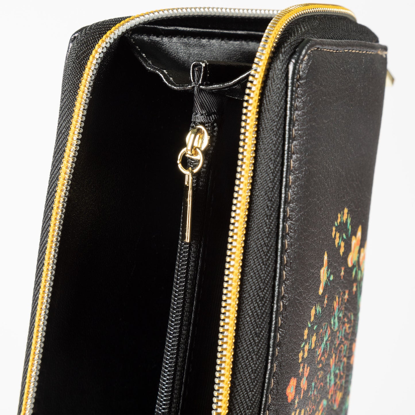 Floral Paw Zip Around Wallet