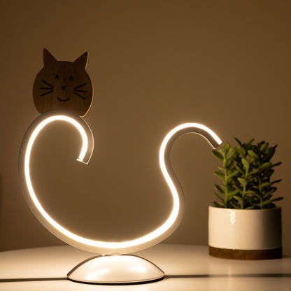 Curvy Kitty Table Lamp