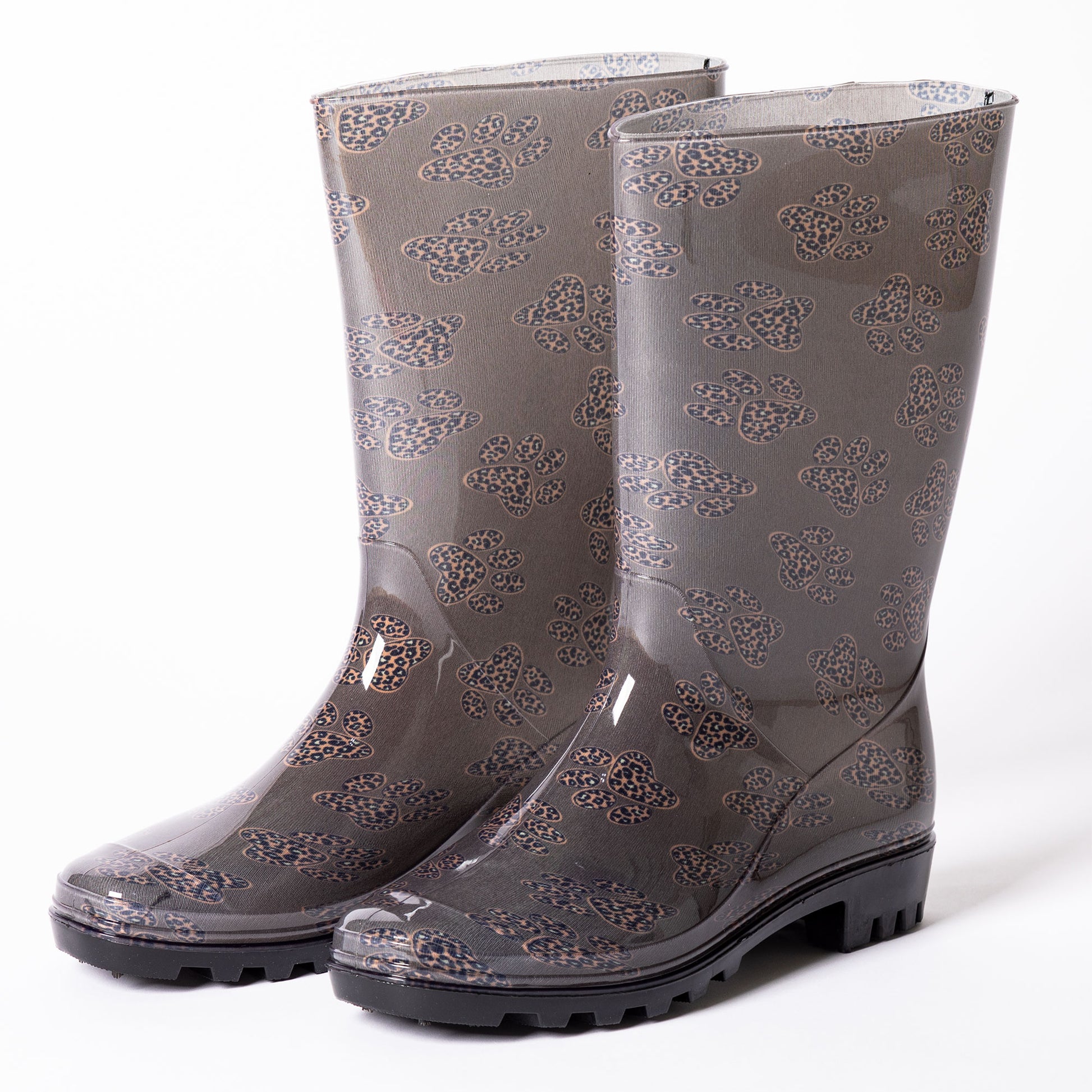 Ultralite™ Leopard Paw Print Rain Boots The Animal Rescue Site