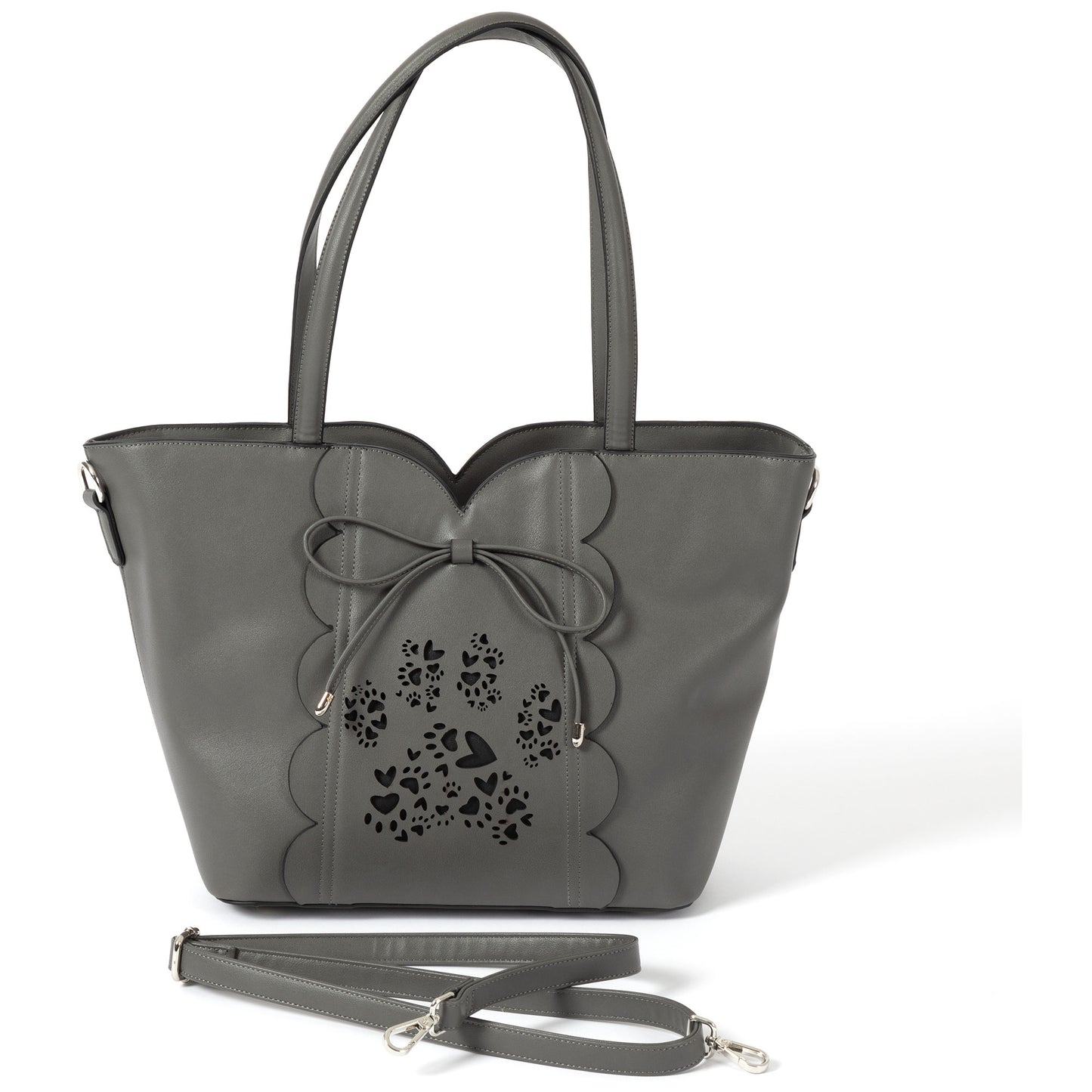 Bow & Hearts Paw Print Handbag