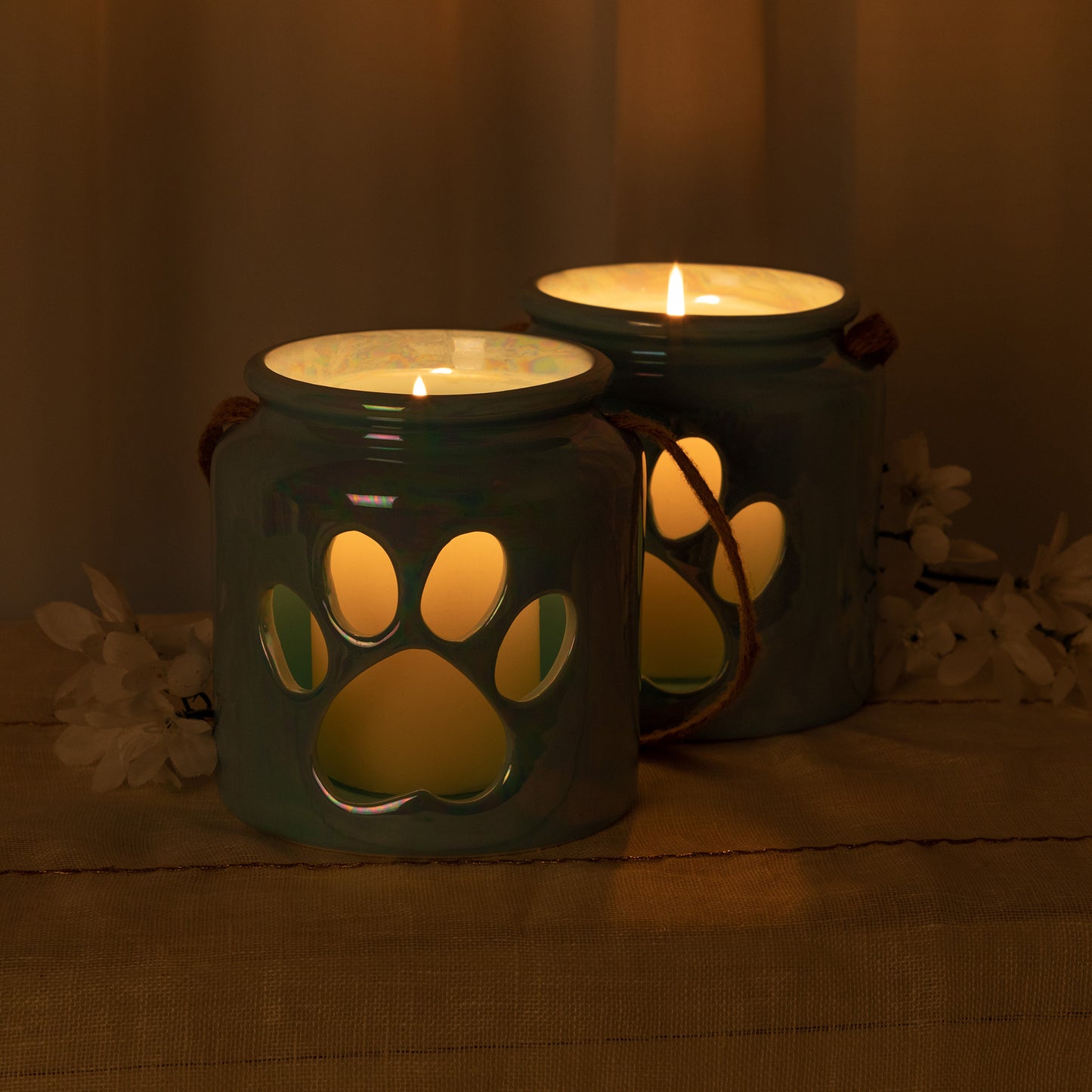 Heart Paw Candle Holder - Set of 2