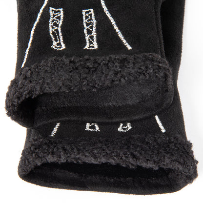 Embroidered Cat & Dog Touch Screen Gloves