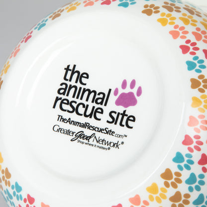 Ceramic Paw Lover Soup or Salad Bowl - Set of 4