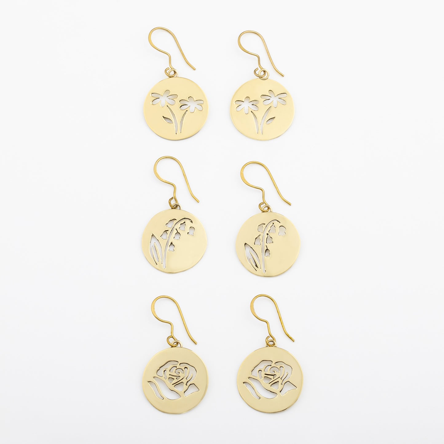 Birth Month Flower Earrings