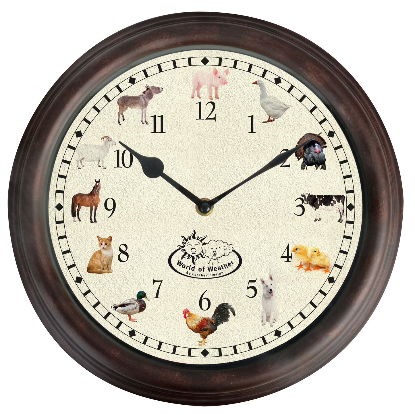 Farm Animal Sounds Clock