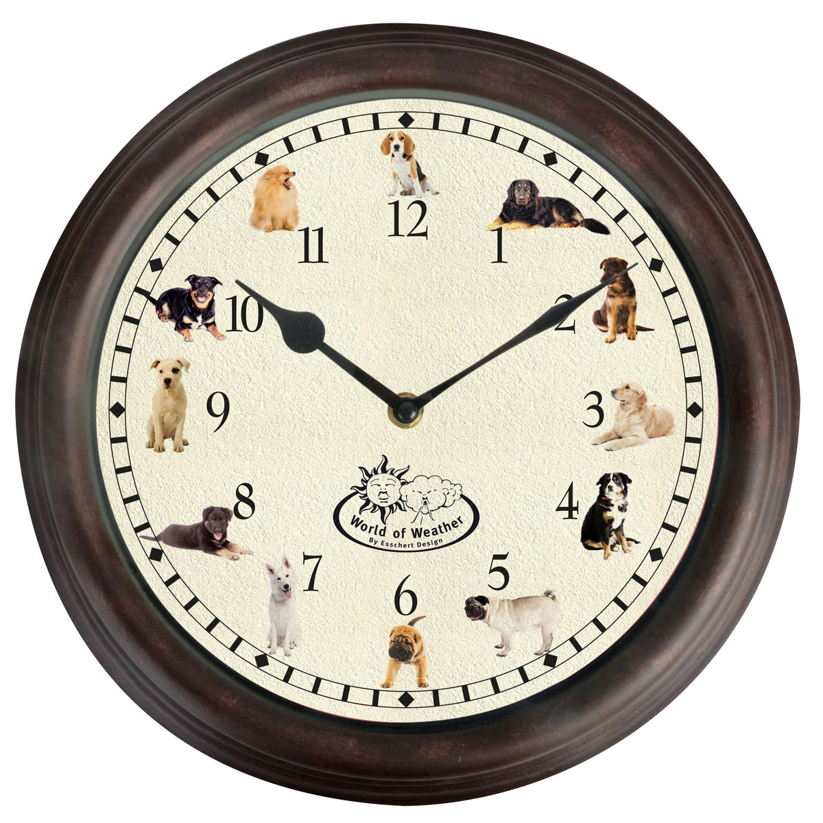 Esschert Design Dog Sounds Clock | The Animal Rescue Site
