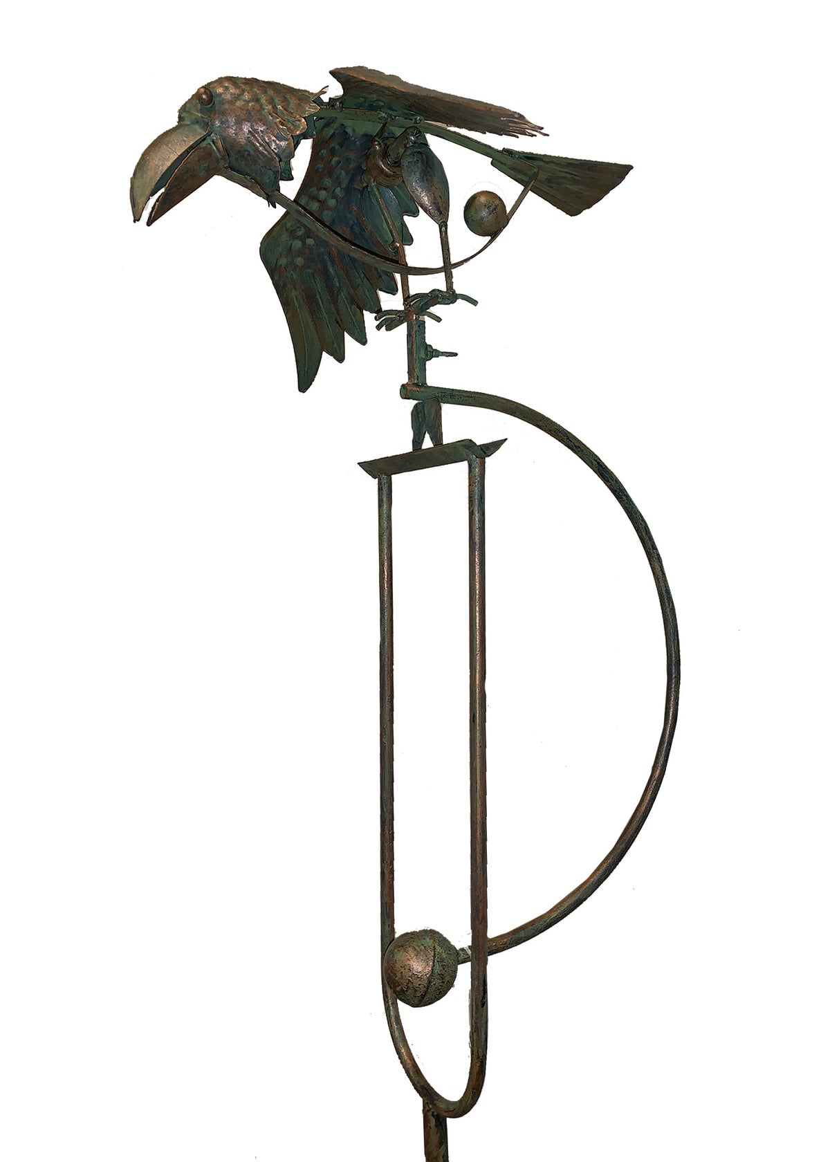 Metal Rocking Bird Metal Bird Rocker Stake | The Animal Rescue Site