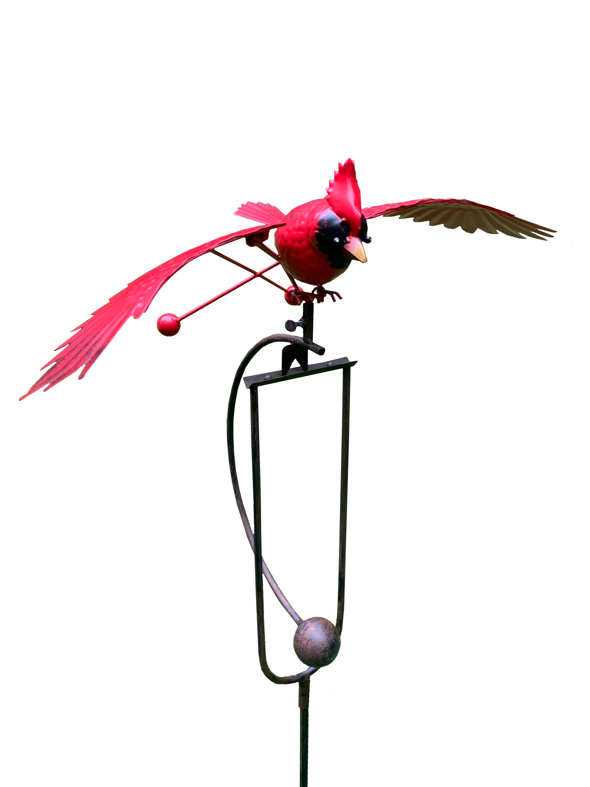 Metal Cardinal Rocker Stake | The Animal Rescue Site