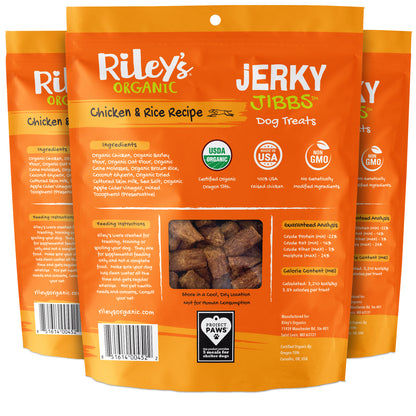 Organic Chicken & Rice Jerky Jibbs