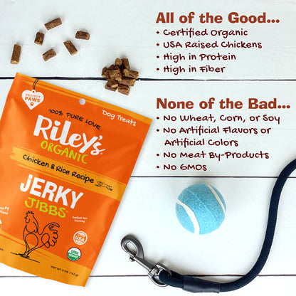 Organic Chicken & Rice Jerky Jibbs