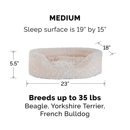 FurHaven Oval Ultra Plush Pet Bed