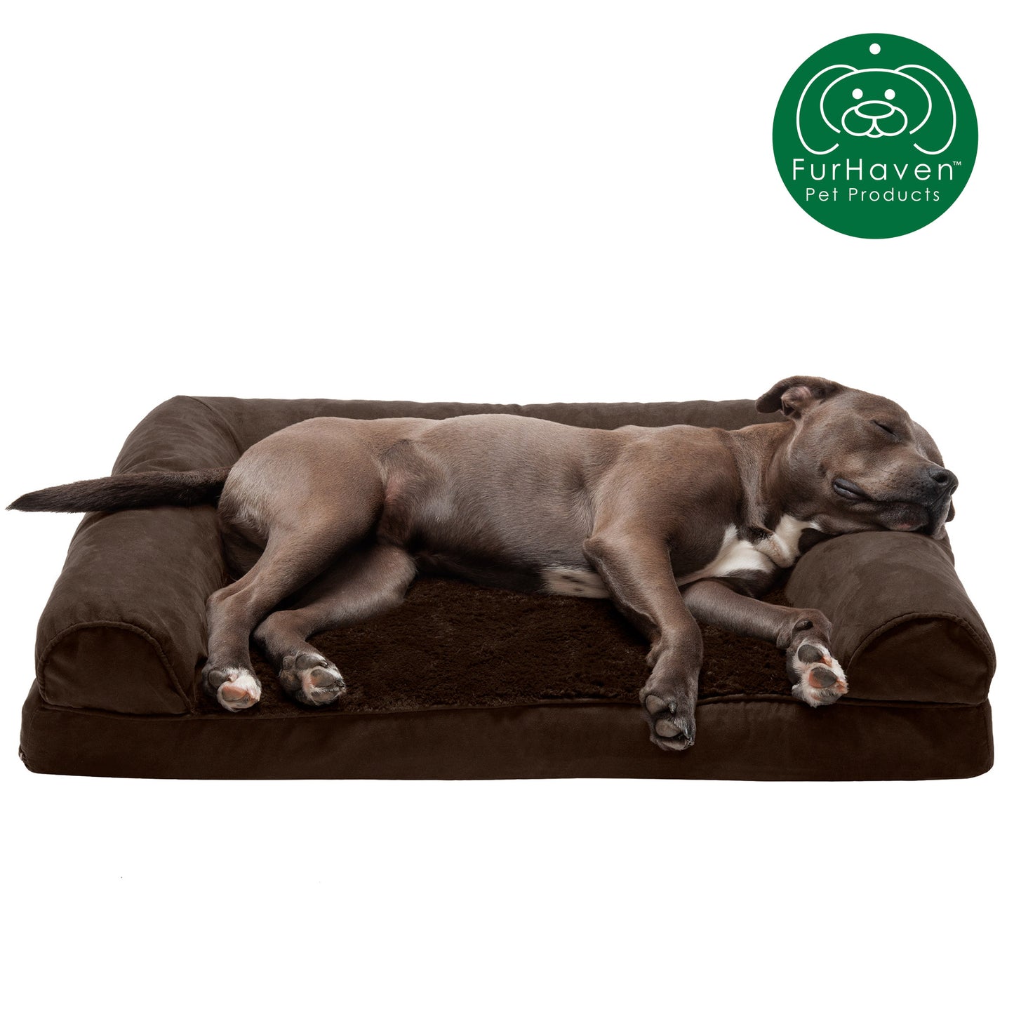 Convolute Ultra Plush Sofa-Style Pet Bed