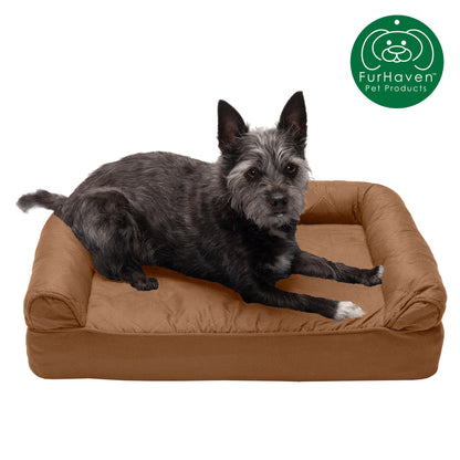 Orthopedic Quilted Sofa-Style Couch Pet Bed