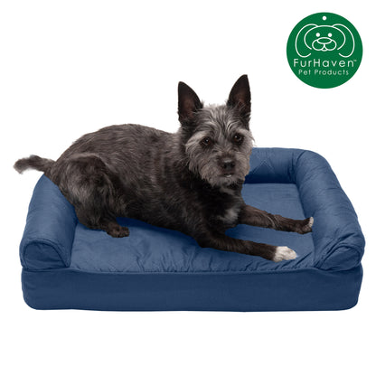 Orthopedic Quilted Sofa-Style Couch Pet Bed