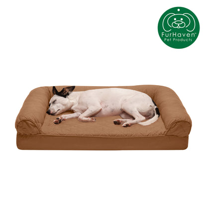 Orthopedic Quilted Sofa-Style Couch Pet Bed