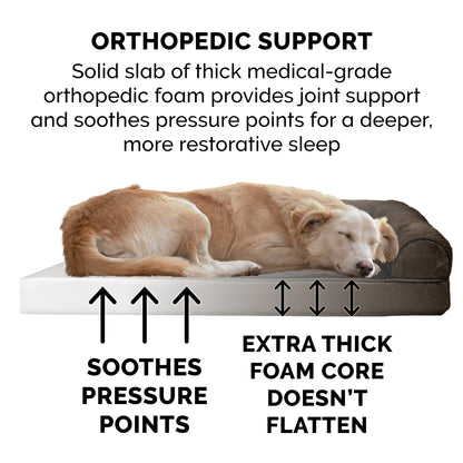 Full Support Orthopedic Ultra Plush Sofa-Style Pet Bed