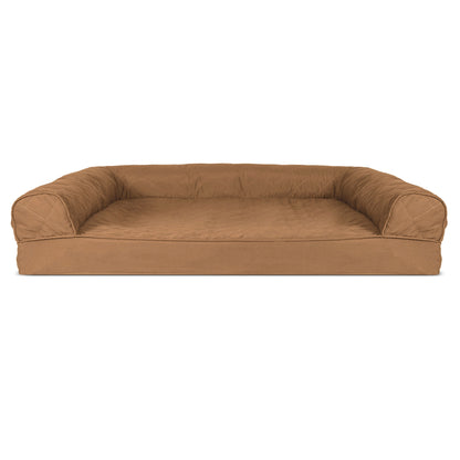 Orthopedic Quilted Sofa-Style Couch Pet Bed