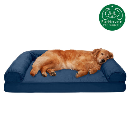 Orthopedic Quilted Sofa-Style Couch Pet Bed