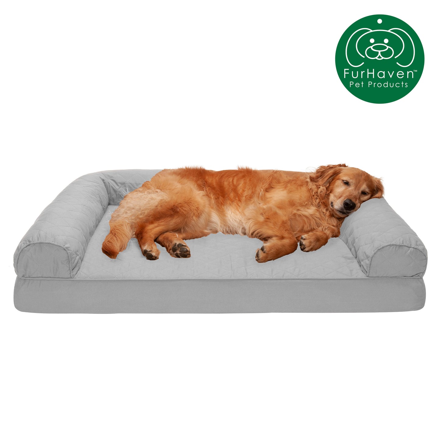 Orthopedic Quilted Sofa-Style Couch Pet Bed