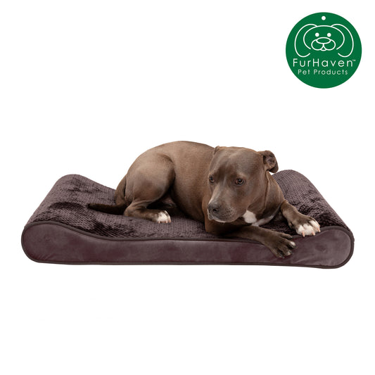 Minky Plush & Velvet Luxe Lounger Pet Bed