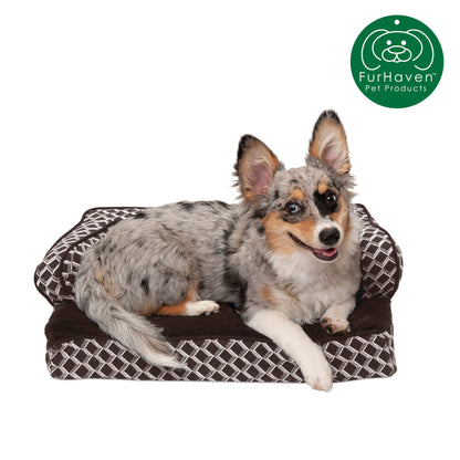 Cooling Gel Orthopedic Plush Comfy Couch Pet Bed