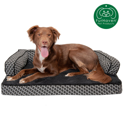 Cooling Gel Orthopedic Plush Comfy Couch Pet Bed