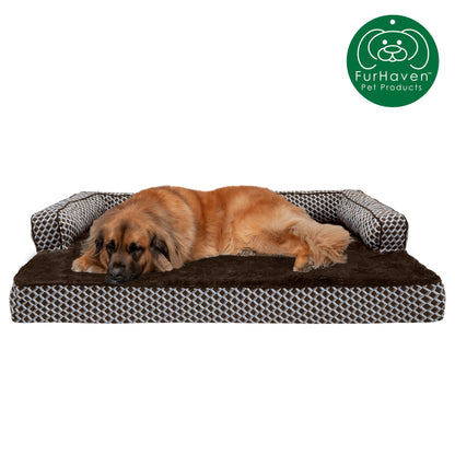 Cooling Gel Orthopedic Plush Comfy Couch Pet Bed