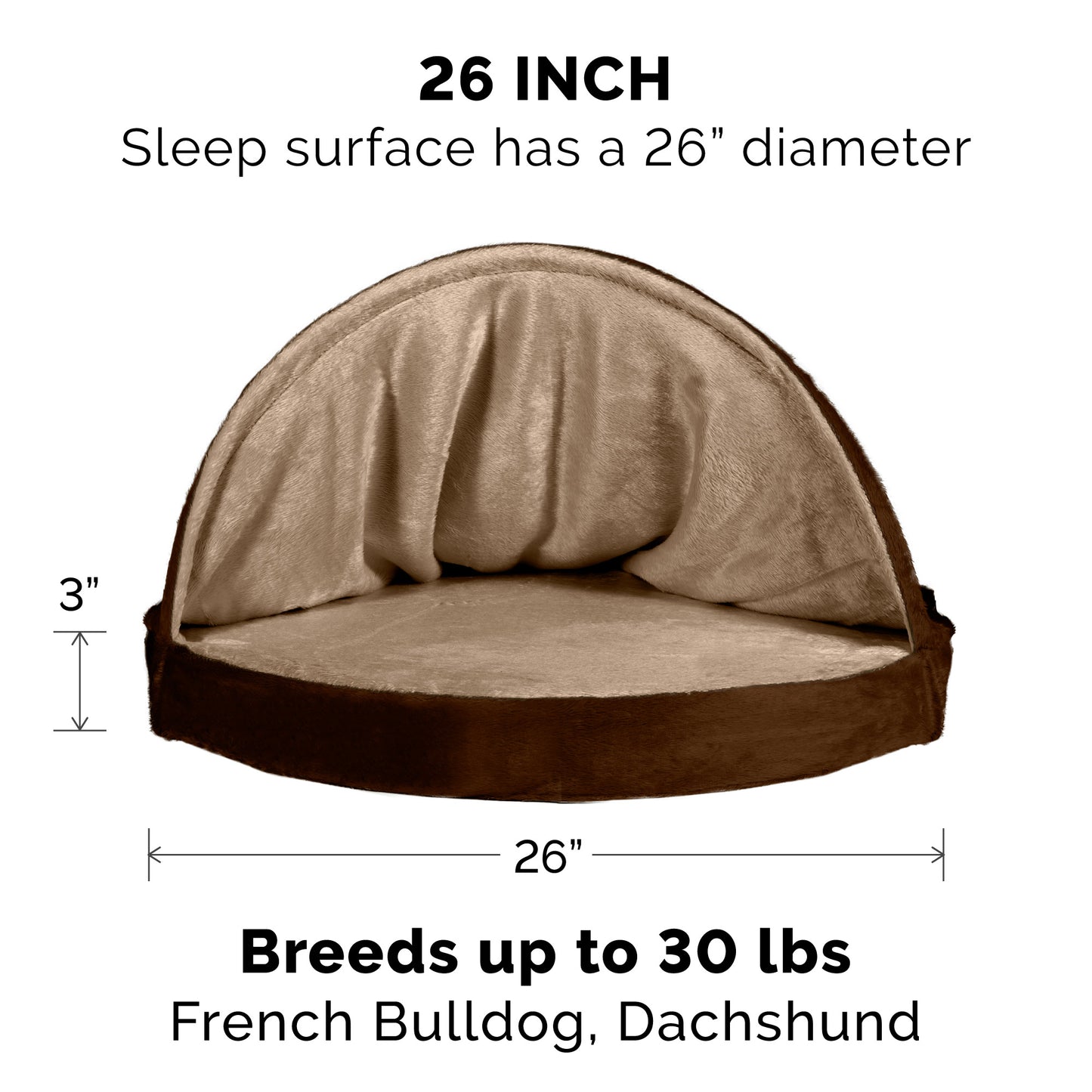 Orthopedic Microvelvet Snuggery Pet Bed