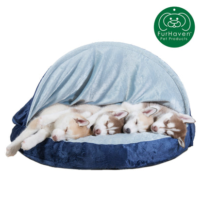 Orthopedic Microvelvet Snuggery Pet Bed