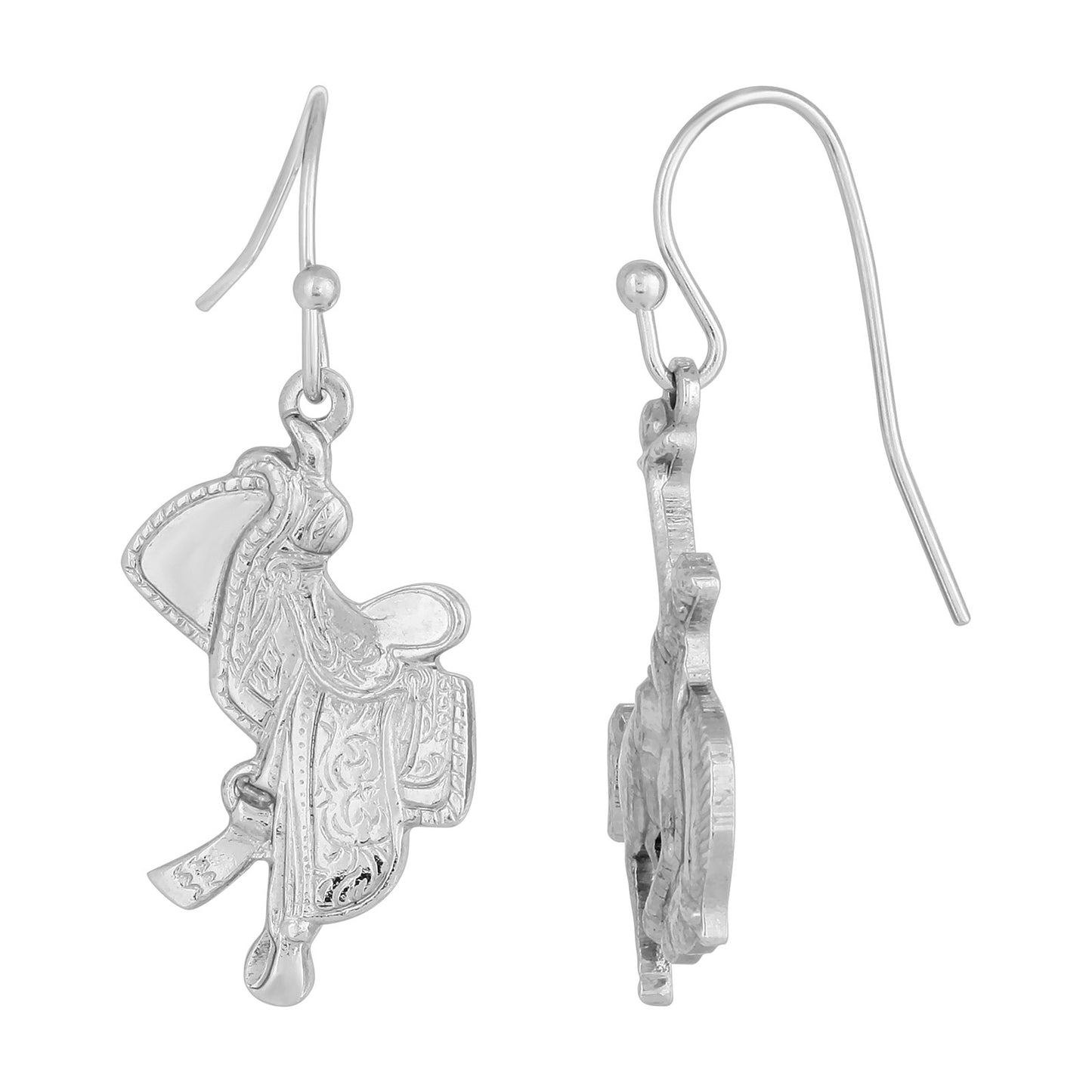 1928 Jewelry&reg; Silver-Tone Horse And Saddle Earrings