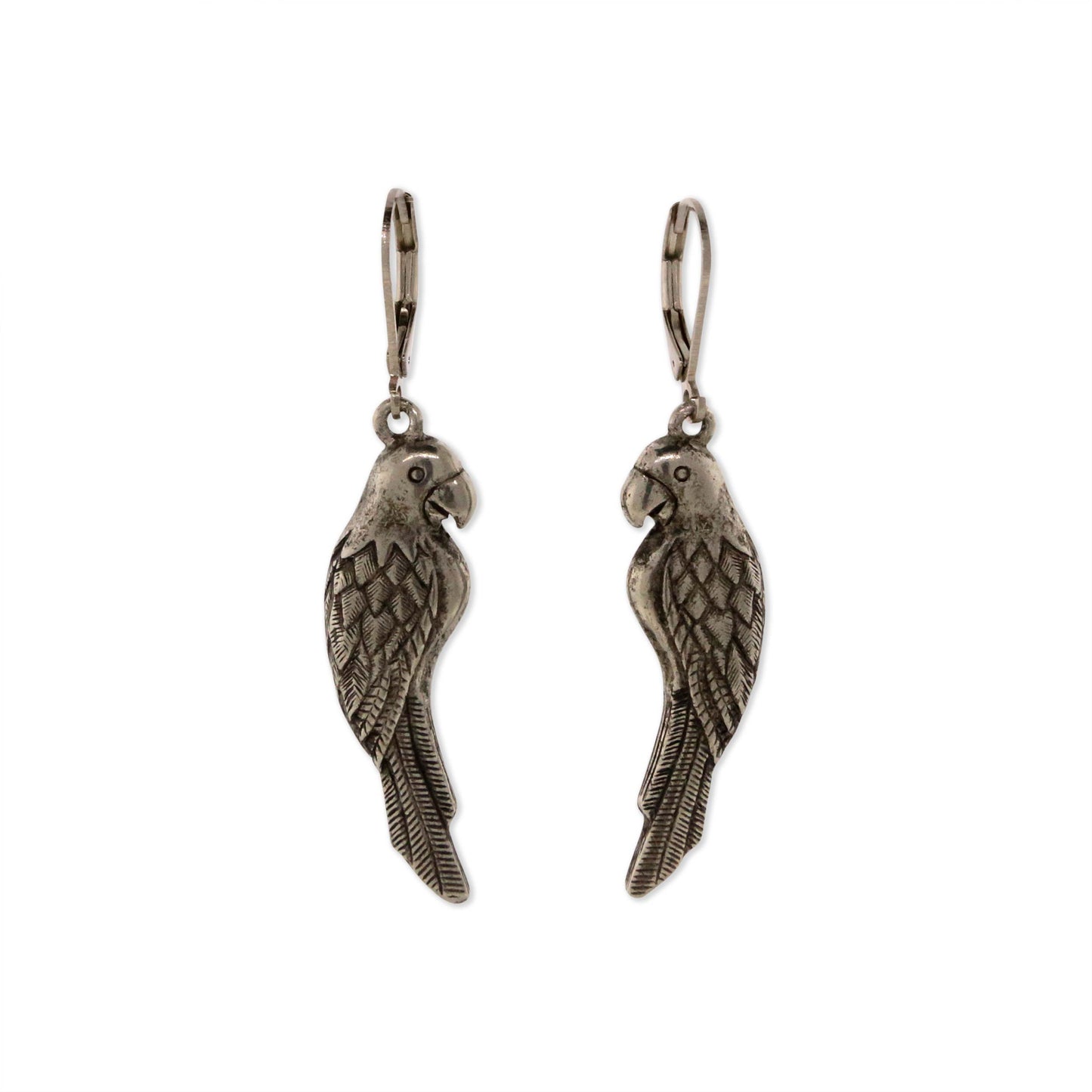 1928 Jewelry&reg; Pewter Parrot Earrings