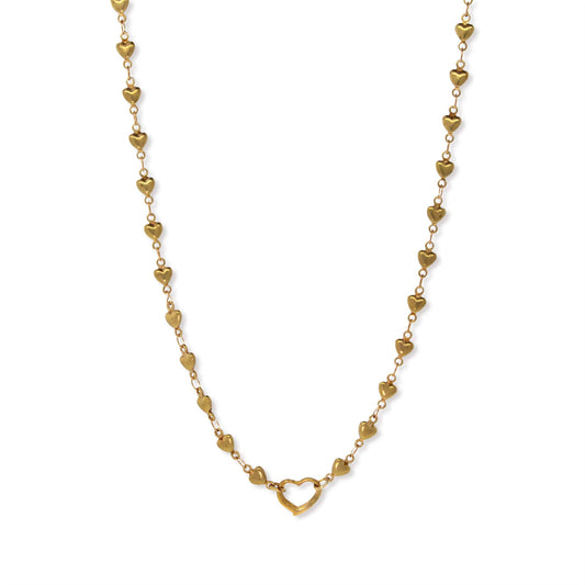 1928 Jewelry&reg; Gold Tone Heart Chain Charm Holder 16 Adj