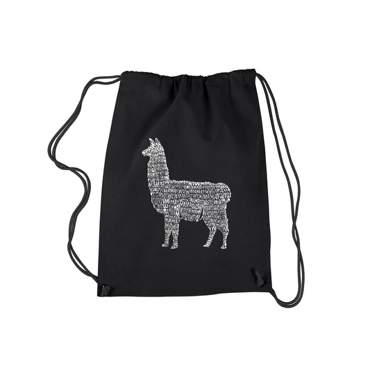 Llama Mama  - Drawstring Backpack