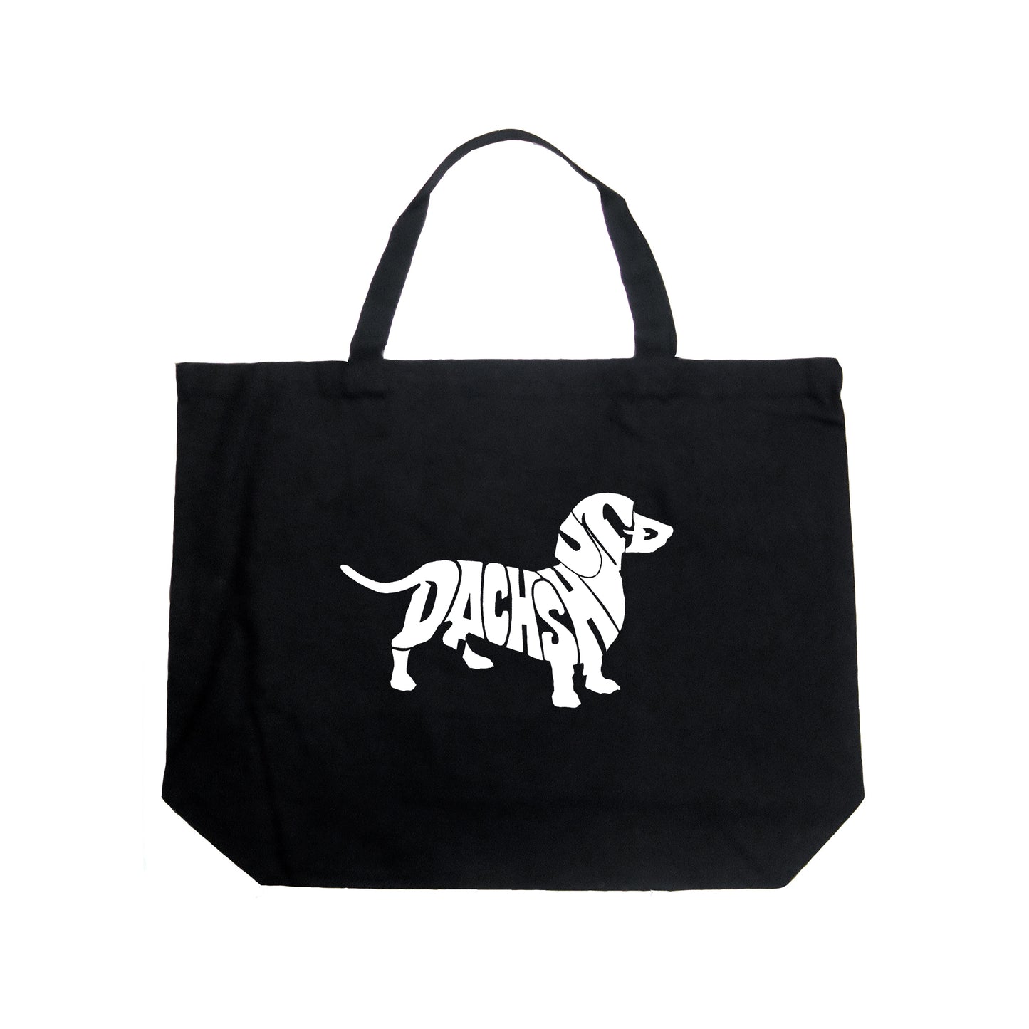 Dachshund  - Large Word Art Tote Bag