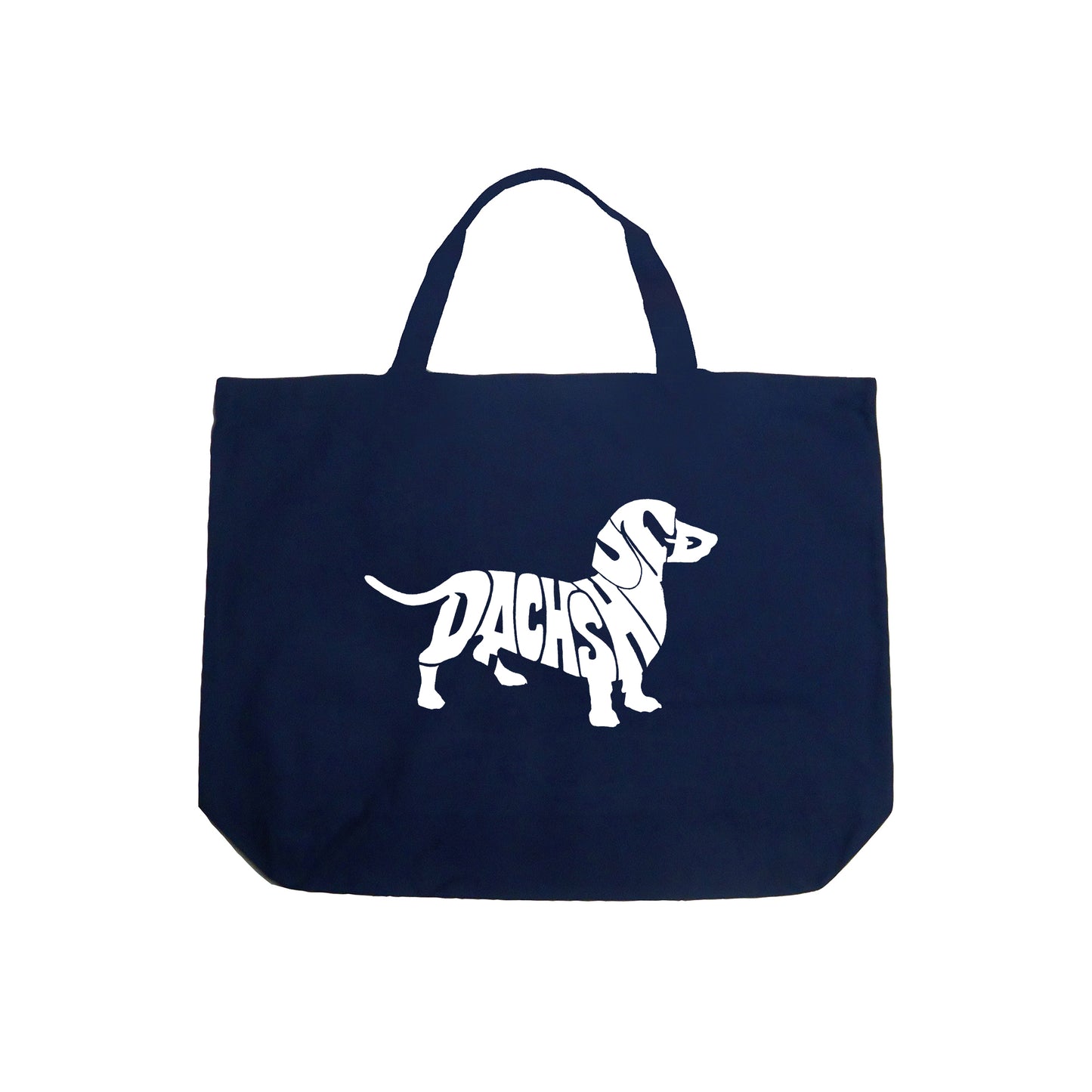 Dachshund  - Large Word Art Tote Bag