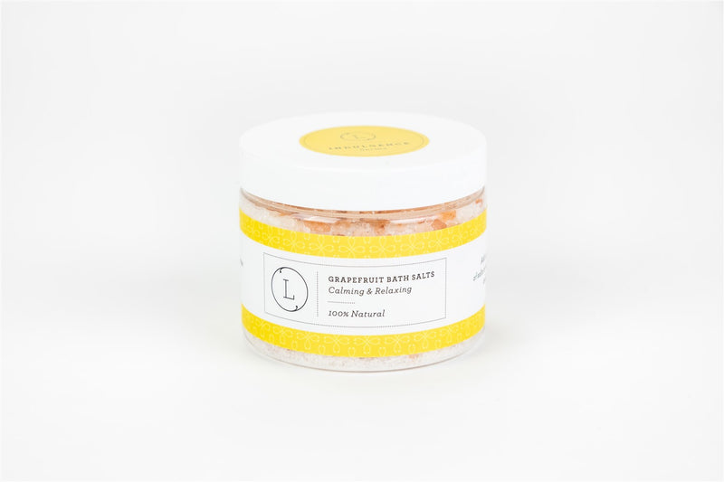 Lizush Natural Grapefruit Bath Salts with Essential Oils