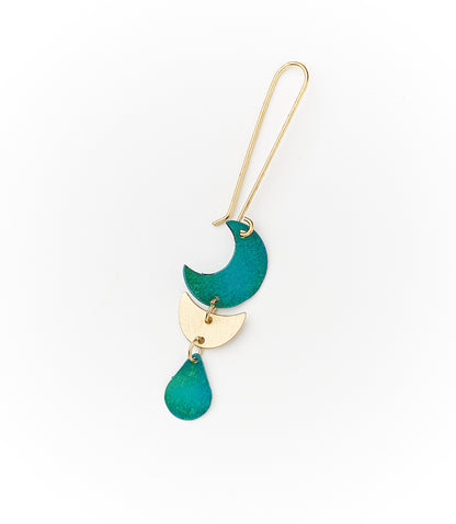 Rajani Earrings - Teal Drop