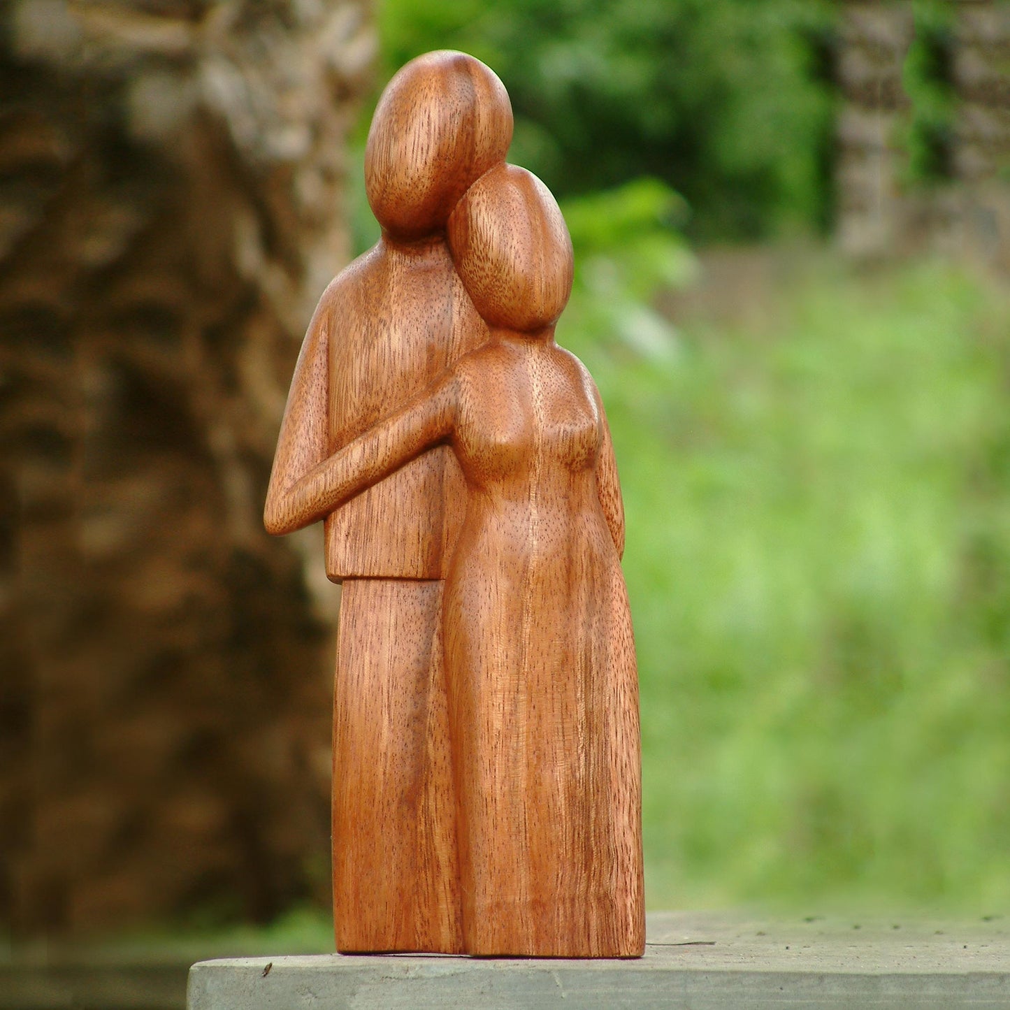 Young Family Wood sculpture