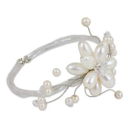 White Freshwater Pearl Bracelet