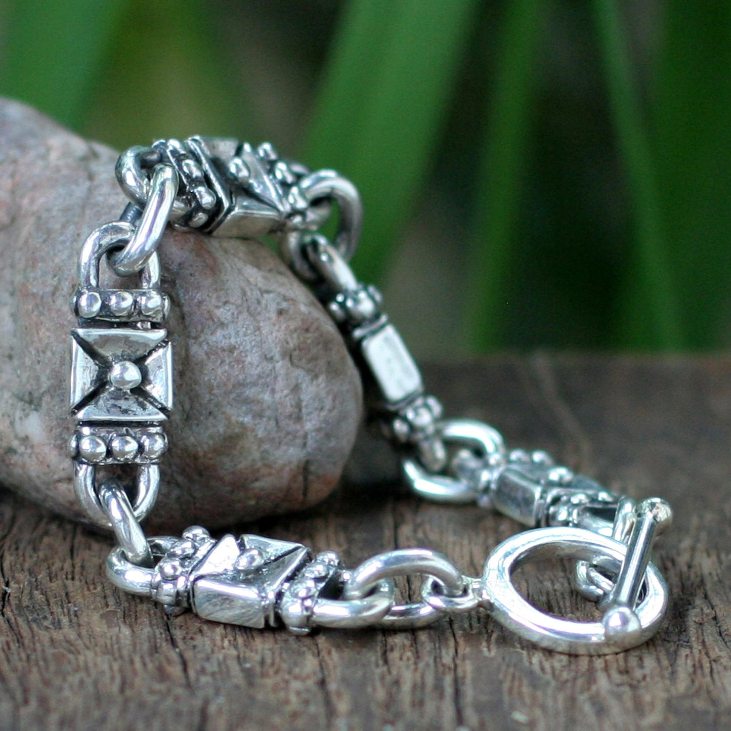 Lock and Key Sterling Silver Bracelet