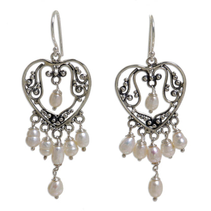 Heart Symphony Sterling Silver Earrings