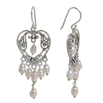 Heart Symphony Sterling Silver Earrings