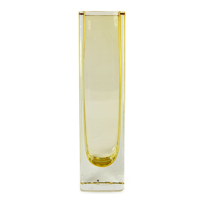 Radiance in Sunshine Handblown Murano Inspired Glass Vase