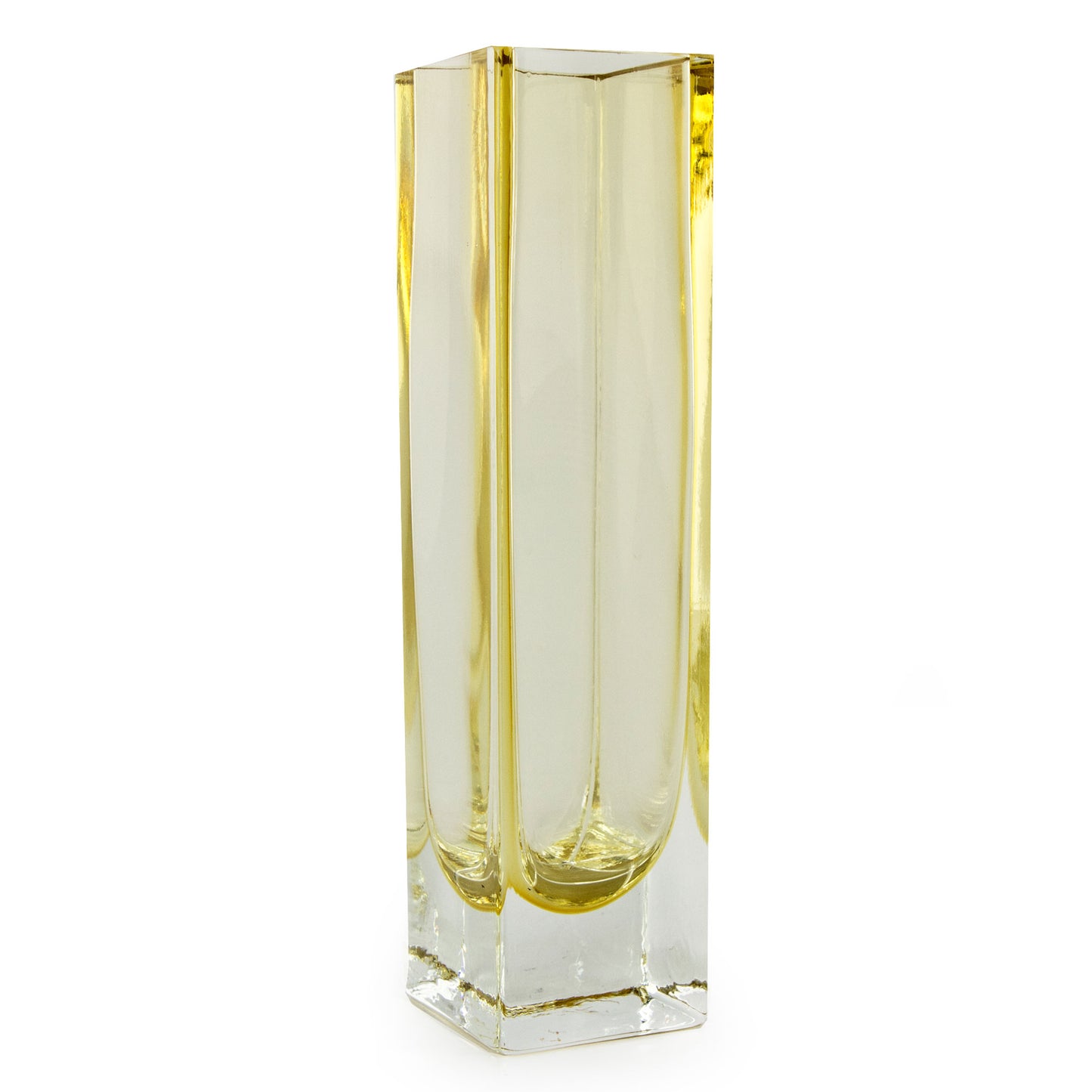 Radiance in Sunshine Handblown Murano Inspired Glass Vase