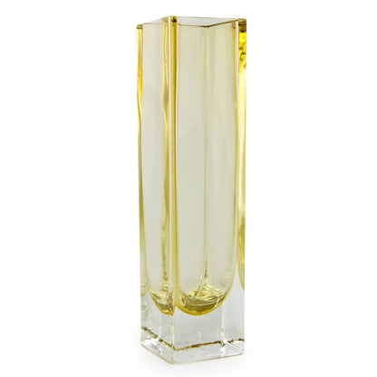 Radiance in Sunshine Handblown Murano Inspired Glass Vase