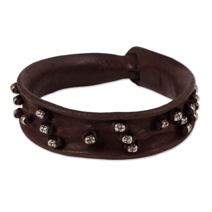 Mountain Rock Leather wristband bracelet